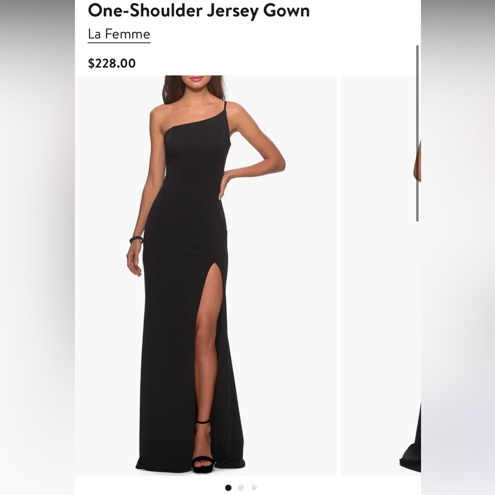 One-Shoulder Jersey Gown